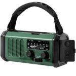 Noodradio FM Pro - 20.000 mAh powerbank - Handzwengel - Zonne-energie
