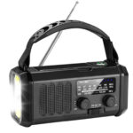 Noodradio FM Pro – 20.000 mAh powerbank – Handzwengel – Zonne-energie